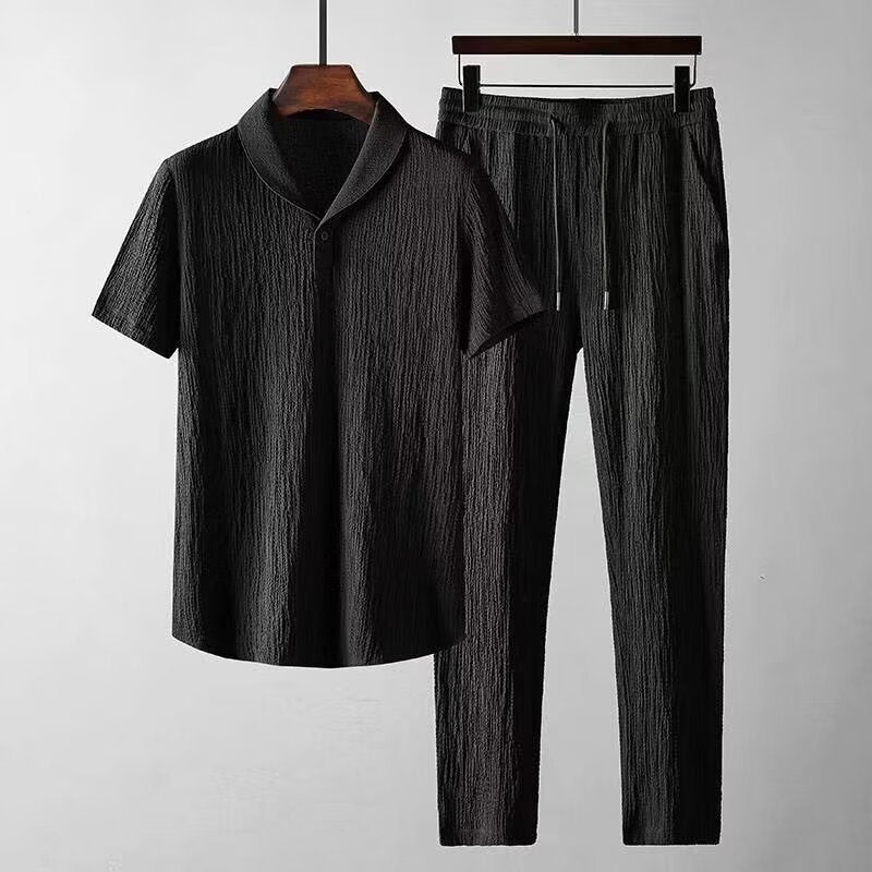 Cotton Polo & Pantalon Set
