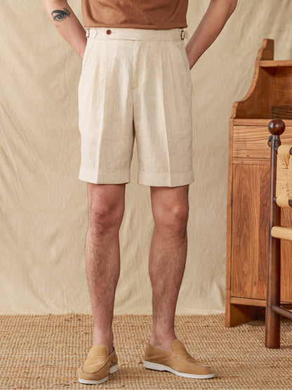 Old Money Old Money High End Linen Shorts