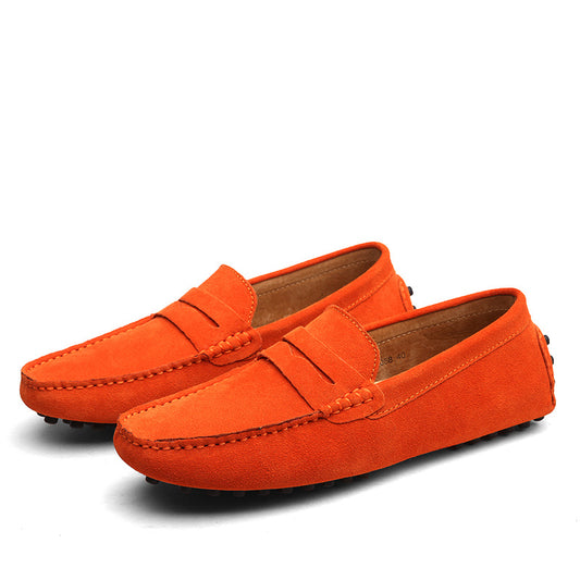 Men's Old Money Style Suede Driver Loafers